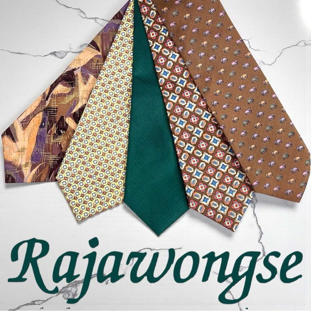 Rajawongse Clothier Bangkok- Thai Silk Ties NWOT